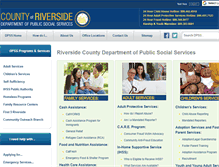 Tablet Screenshot of dpss.co.riverside.ca.us
